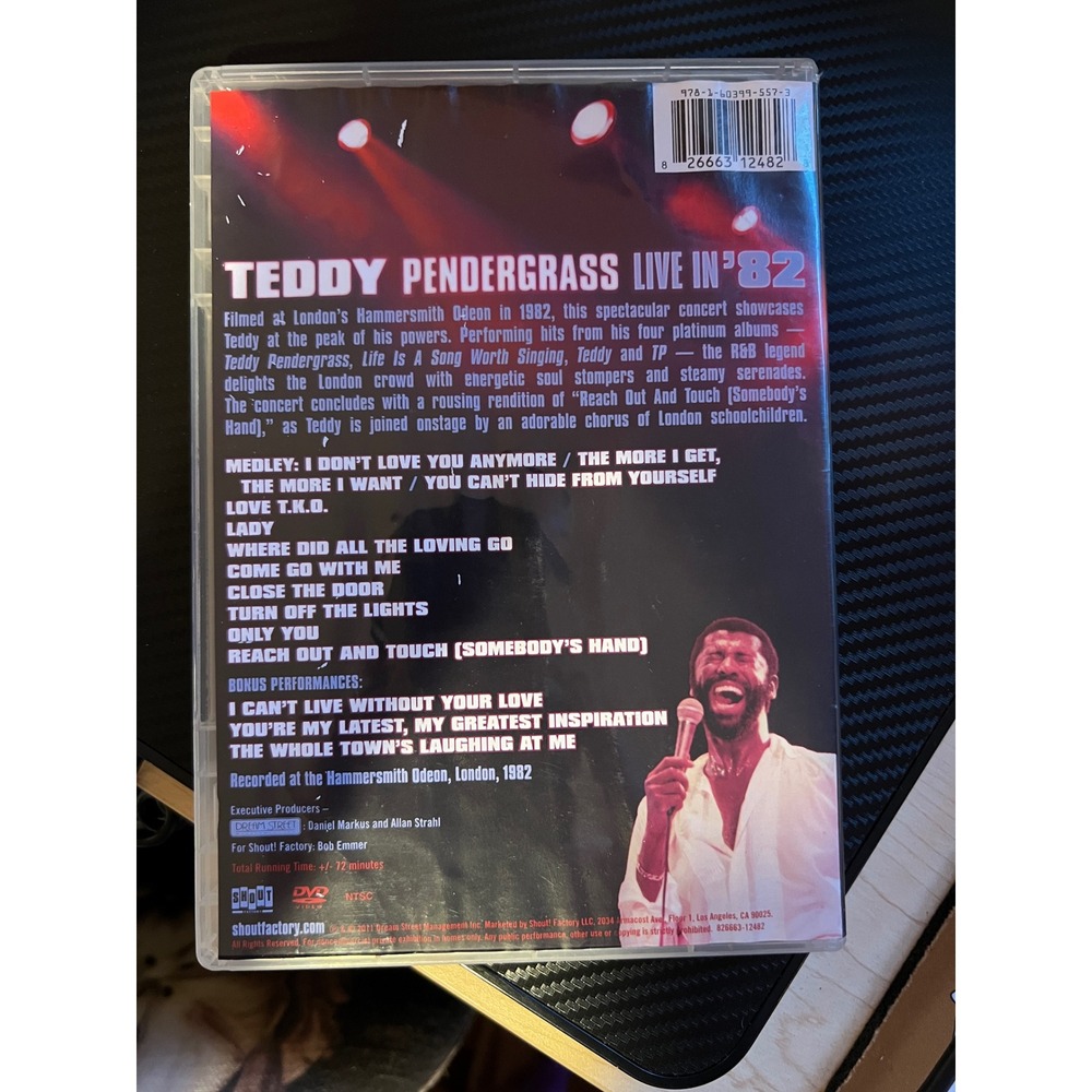 Teddy Pendergrass: Live in '82 (DVD, 2011) Filmed at London's Hammersmith Odeon - Picture 2 of 4